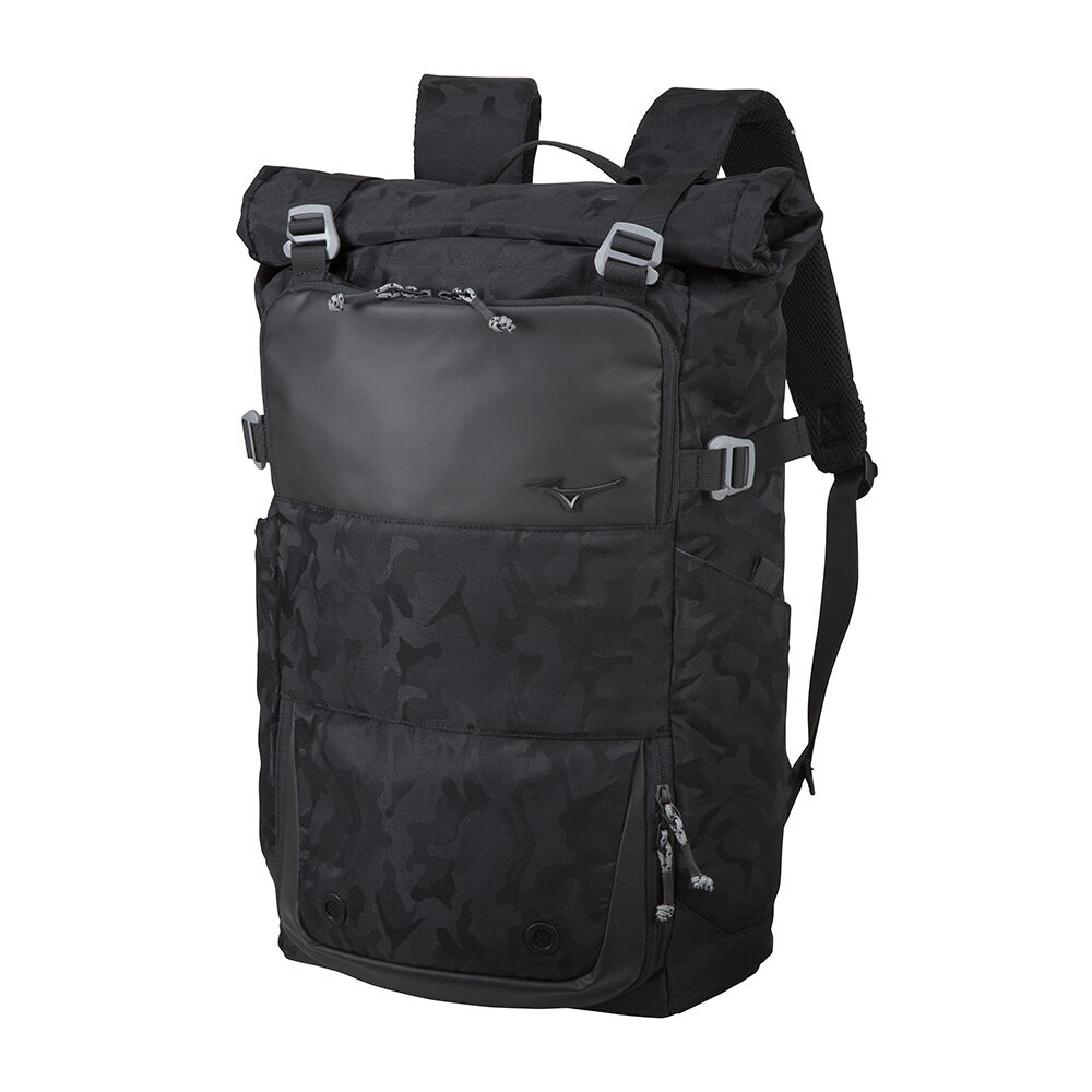 Mochila Mizuno Style (28L) - Homem - Pretas Camufladas - YEKNR0578